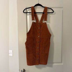 Corduroy overall dress